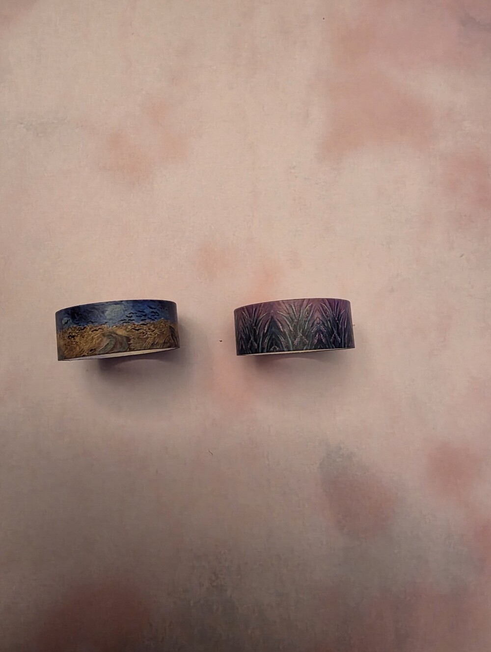 NEW Van Gogh-Inspired Washi Tape Set - Blue Gold & Purple Green Designs